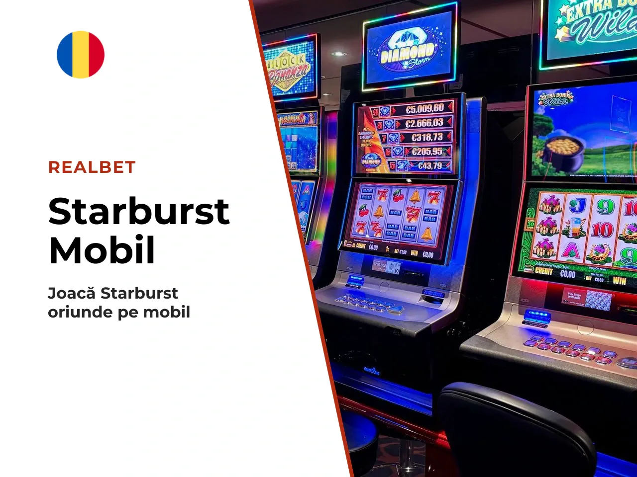 Starburst pe mobil și în casino